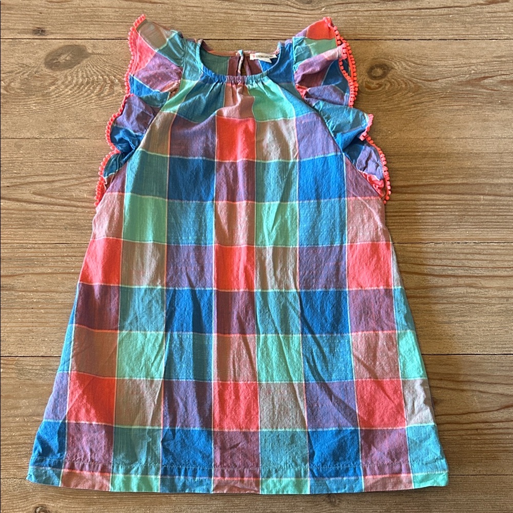 Crewcuts Girls Summer Plaid Ruffle Dress